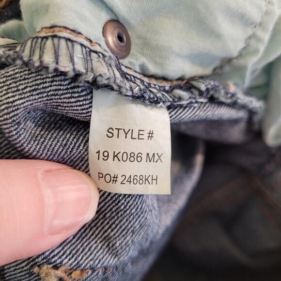 Mudd Girls Dark Wash Skinny Jeans Sz 12.5 Adjustable Waist Youth Zip Fly Denim - Picture 8 of 8